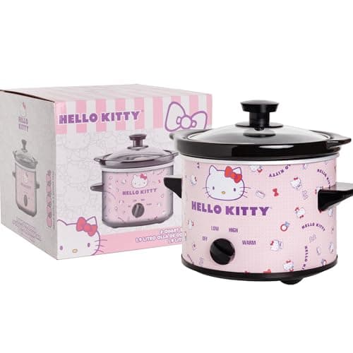 Uncanny Brands Hello Kitty 2qt Slow Cooker - Cook With Your Favorite Sanrio Characters 7