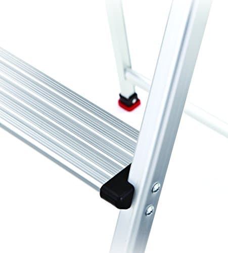Rubbermaid 3-Step Ladder, Aluminum Lightweight Folding Step Stool with Project Top, Silver, Tested to US Safety Standards, No Assembly Required 6