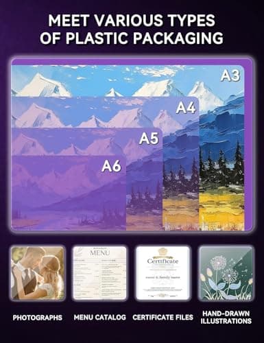 13 Inch Laminating Machine, 9-in-1 A3 Cold & Hot Laminating Machine with Laminating Sheets, Thermal Sensitive Laminator with Rapid Heating Technology, for Home, Office or School Supplies, White 6