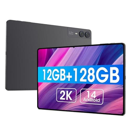 CWOWDEFU Tablet 11 inch Android 14,2K Display Octa-Core 12GB+128GB(1TB TF) Gaming,7000mAh/1920x1200 FHD+incell WiFi 6 PC Android Tablet Dual Camera Widevine L1 (Gary)