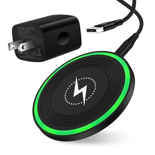 Wireless Charger Android Phone Fast Charging Pad for Pixel 9 Pro xl/9A/9/8A/7A/8 Pro/7/7 Pro,15W Wireless Charger Station with QC 3.0 Charger for Samsung Galaxy S25 Ultra/S24 Ultra/S23/S22/S21/S20/S10