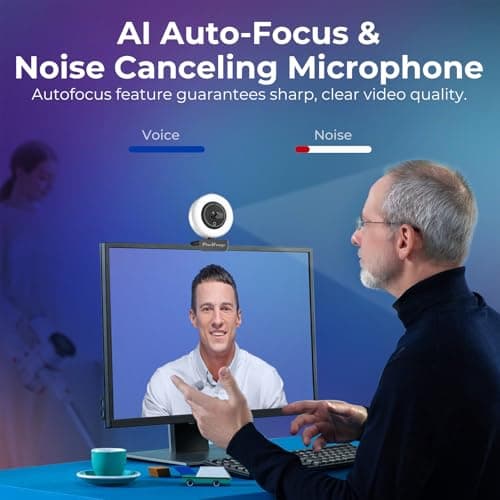PixelForge 2K Webcam for PC with Microphone & Light & Privacy Cover, Web Camera for Desktop Computer/Laptop/Monitor/Mac, USB Streaming Camera for Zoom/Skype/Teams/Video Calling/Studying and Conference 5