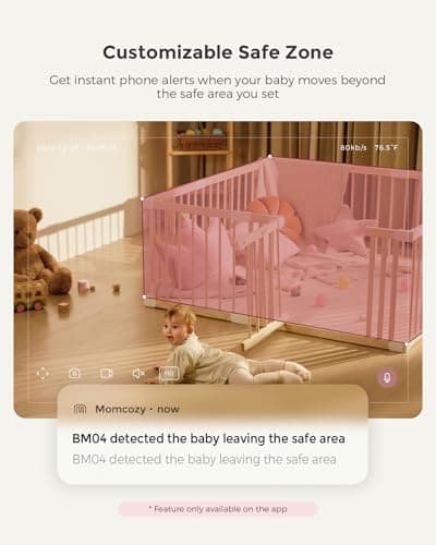 Momcozy Smart WiFi Baby Monitor with Camera and Audio & Momcozy White Noise Machine for Baby Sleeping with Night Light 8
