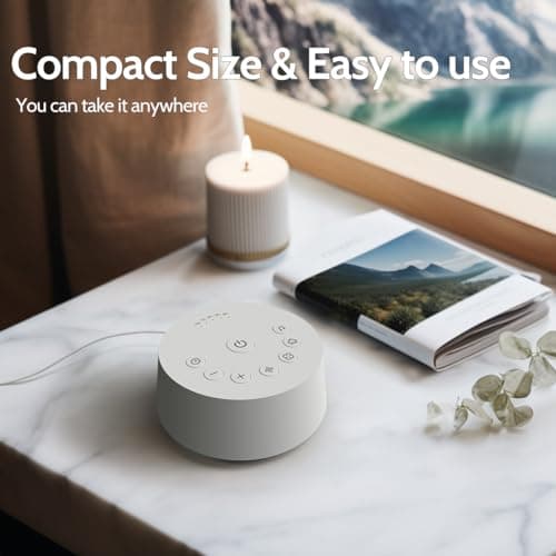 Color Noise Sound Machines Sleep White Noise Machine with 25 Soothing Sounds 32 Volume Levels 5 Timers and 4 Sound Categories and Memory Function for Kids Adults and Home 5