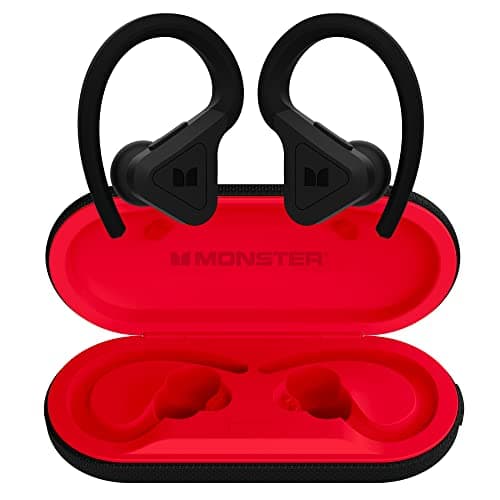 Monster DNA Fit Wireless Bluetooth Earbuds - Noise Cancelling Earbuds with Wireless Charging Case & Built-in Microphone, Water Resistant Bluetooth Headphones & Ear Buds