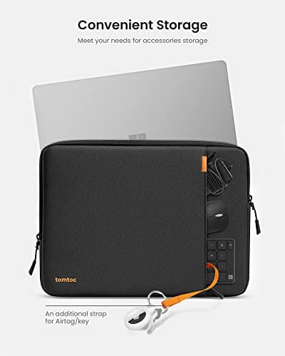 tomtoc 360° Protective Laptop Sleeve for 15.6 Inch Acer Aspire 1/3/5/7, Chromebook, Lenovo IdeaPad L3, HP Pavilion/Envy, ASUS Chromebook/VivoBook, Water-Resistant Notebook Accessory Bag Case 5