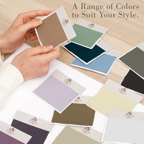 Linen Home Washed Cotton Percale Fitted Sheet Twin Size, White, 1 Deep Pocket Fitted Sheet, Soft and Cool Strong Bed Linen, 39"X76"+14" 9