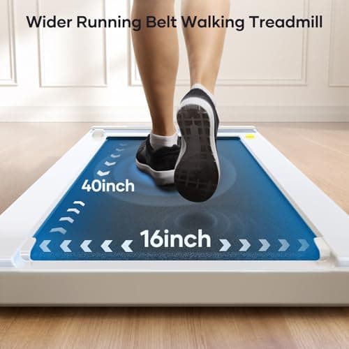 TOPUTURE Walking Pad with 10% Incline, 3.0HP Brushless Quiet Under Desk Treadmill, Portable Treadmills for Home/Office, Running Machine 300 lbs Capacity with RGB LED Screen, Remote Control/App Control 7