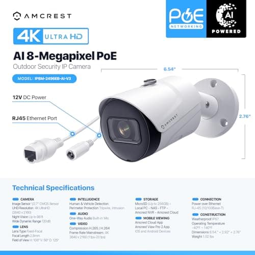 AMCREST IP8M-2496EW-V2 Ultra HD Security Camera 7