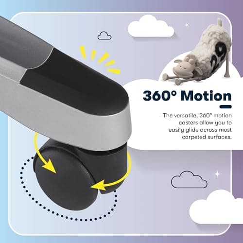 Serta Amplify Executive Office Chair with Faux Leather and Mesh, Adjustable Ergonomic Comfy Seat with Lumbar Support, Modern Computer DeskChairs, Swivel Rolling Wheels, Black 12