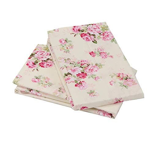 2 Piece Queen Size Pillow Cases, 100% Cotton Red Floral Pillow Covers with Envelope Closure, Super Soft and Cozy 5