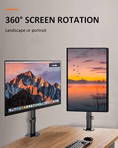 Suptek Single Monitor Mount, Adjustable Monitor Arm Desk Mount Stand for 1 / One Screen up to 32 inch Screen(MD9401) 6