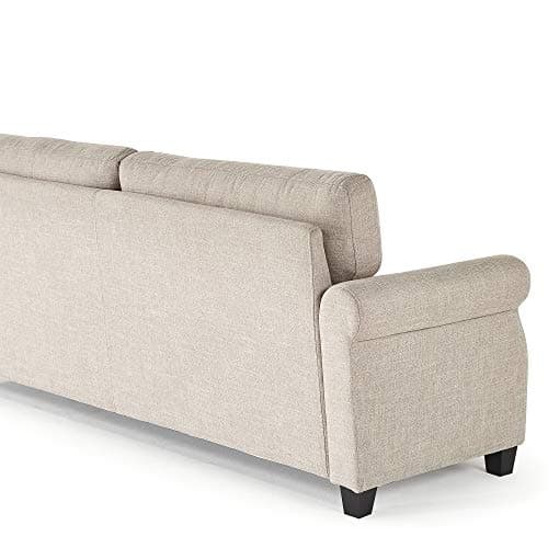 Zinus Josh Loveseat Sofa/Easy, Tool-Free Assembly, Beige 5