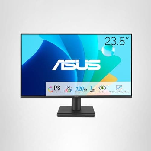 ASUS 24” (23.8-inch viewable) 1080P VA249HG Eye Care Monitor – IPS, Full HD, 99% sRGB, Frameless, 120Hz, Adaptive-Sync, 1ms, HDMI, VGA, Low Blue Light, Flicker Free, Wall Mountable, 3 yr Warranty 17