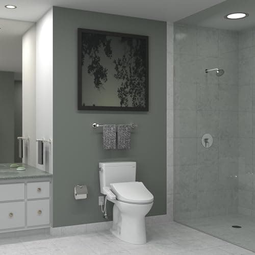 TOTO® WASHLET® A2 Electronic Bidet Toilet Seat with Heated Seat and SoftClose® Lid, Elongated, Cotton White - SW3004#01 5