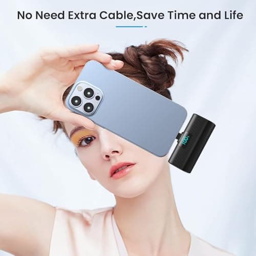 Mini Portable Charger for iPhone 17/16,Upgraded 5500mAh PD USB C Power Bank,Travel Essentials Pocket Phone Charger Battery Pack for iPhone 17/17 Pro Max/16/16 Pro/15 Series,Samsung Galaxy Android etc 7