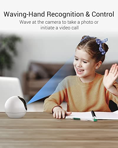 EZVIZ 4MP Indoor Camera, Pan/Tilt Baby Pet Monitor with AI Human and Pet Detection, Voice Activity Detection, Waving-Hand Recognition, Starlight Lens Color Vision, 2.4/5 GHz Dual-Band Wi-Fi | C6 6
