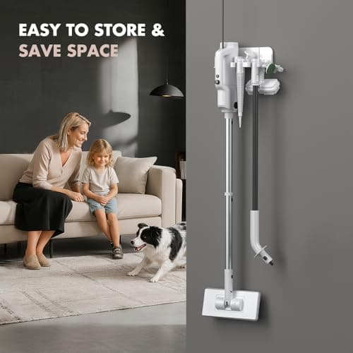 YKYI Steam Mop, Detachable 10 in 1 Multipurpose Steamer with 11 Attachments, Handheld Steam Cleaner for Home, Hardwood Floors, Laminate, Marble, Tile, Grout, Carpet, Windows Cleaning (Light White) 7