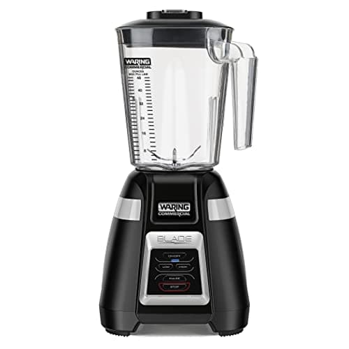 Waring Commercial BB320 Blade 1 HP Blender, Toggle Switch Controls with Pulse feature, 48 oz BPA Free Copolyester Stacking Container, 120V, 5-15 Phase Plug Black 7