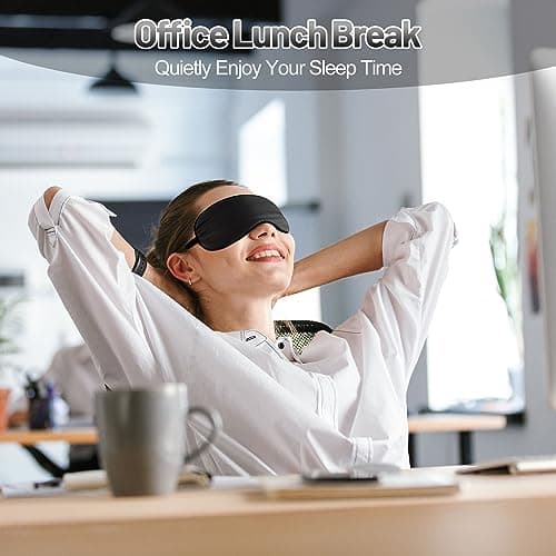 Silk Sleep Mask for Sleeping with Adjustable Strap, Satin Blackout for Men&Women, Comfortable Blindfold Eyeshade for Night Sleep (Black,Blue,Green) 5