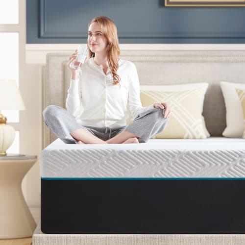 Twolike Queen Mattress,10-Inch Queen Size Foam Mattress in Box,Edges Support for Sleep Supportive,60" X 80" X 10" 6