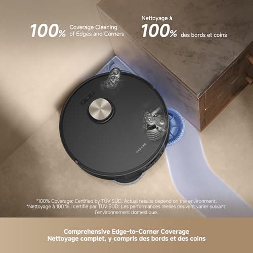 DREAME L50 Ultra Robot Vacuum and Mop Black with Auto-Empty and Mop Self-Cleaning, Precise Obstacle Avoidance, 19,500Pa Suction, HyperStream Detangling DuoBrush 6