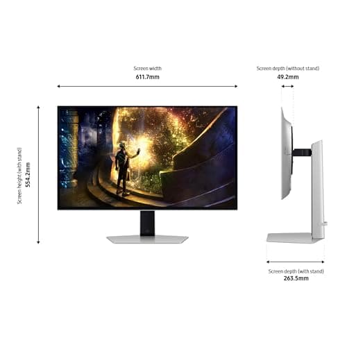 SAMSUNG 27” Odyssey OLED G6 (G61SD) QHD & QD-OLED 240Hz 0.03ms FreeSync Premium Pro Gaming Monitor with Sleek Metal Design, 3 Year Warranty, US, LS27DG610SNXZA, 2024 (Renewed) 7