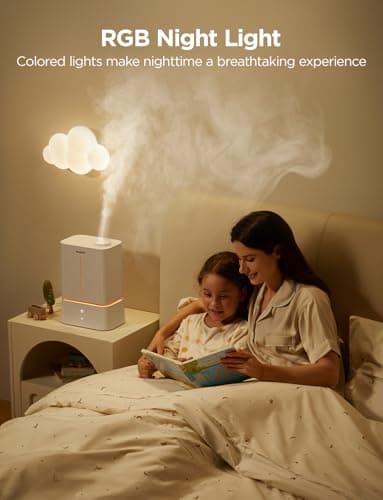 GoveeLife Smart Humidifiers for Bedroom, 4.5L Cool Mist Air Humidifiers with Scent Diffuser & Nightlight, 40H Runtime, Easy to Clean, Quiet Top Fill Ultrasonic Humidifier for Plant, Large Room, Baby 8