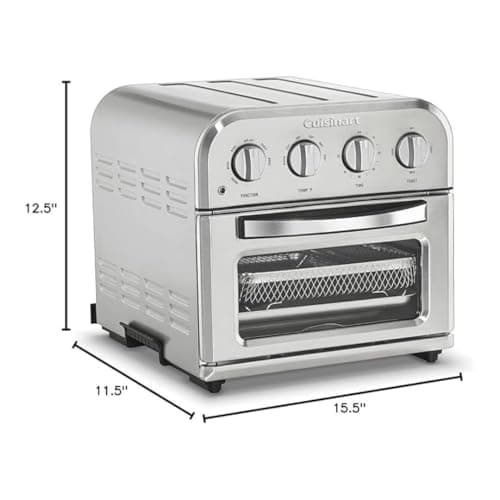 Cuisinart TOA-28 Compact Convection Airfryer Toaster Oven (Stainless Steel, Renewed) 5