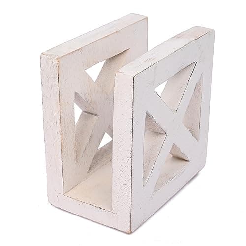 NIRMAN Mango Wood Upright Napkin Holder, Napkin Storage Dispenser For Tables Kitchen Accessories - Restaurant Décor for Kitchen Tables and Counter Tops (5" x 3" x 5") 4
