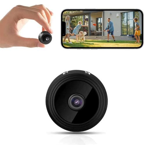 HPTUX Hidden Cameras - 1080P HD Small Camera with Motion Detection and Night Vision,Spy Cameras - Wireless Security Camera for Pet/Baby/Nanny - Magnetic Installation
