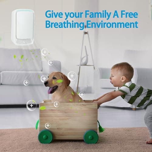 Air Ionizers for Home Plug in (2Pack),Air Ionizer Purifier for Home Quiet and Portable Air Purifier for Bedroom Pet Toilet Kitchen and Office(2pcs, white) 5