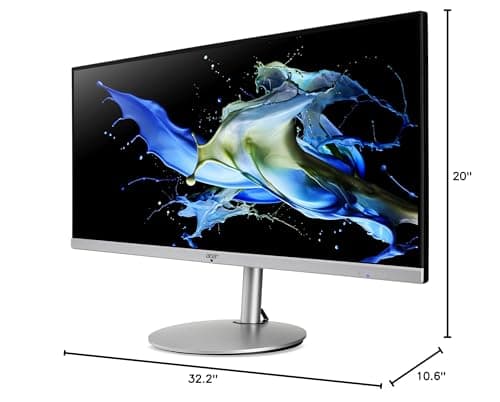 acer CB342CU semiphuzx 34" QHD 3440 x 1440 Professional Docking Monitor AMD FreeSync Height Adjustable Stand with Swivel, Tilt & Pivot (USB Type-C, Display Port 1.2, HDMI 2.0, RJ-45 & USB Ports) 15