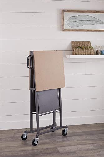 COSCO SmartFold Portable Workbench/Folding Utility Table with Locking Casters, 600 lb. Capacity, MDF Top 10