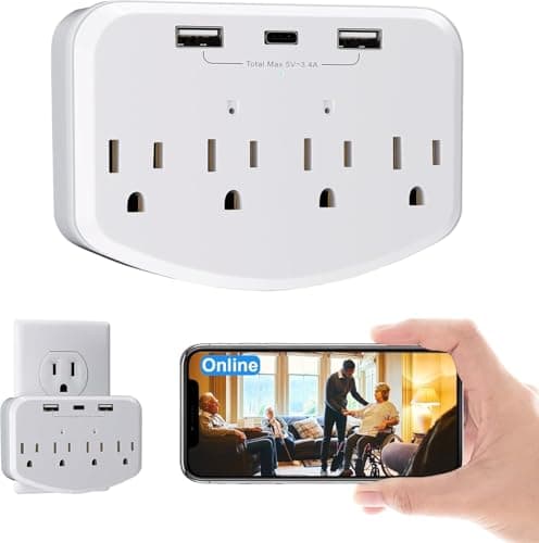 MINICATCHER 1080 Cameras Wireless Mini Camera Small Nanny Cam Wall Outlet Charger WiFi Camera Indoor Camera for Home Security【Upgraded】