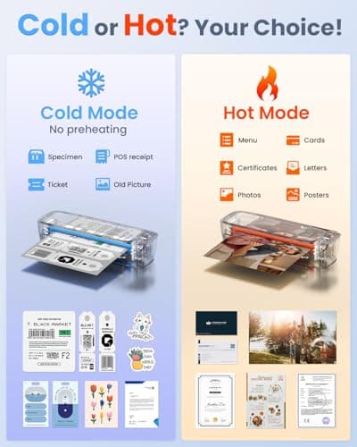 13 Inch Laminator Machine 11x17 with Laminating Sheets Personal Laminator for Teachers, 60S Warm Up Cold Thermal Lamination Machine for Home Office, A3 Laminating Machine Portable Paper Laminate Kit 6