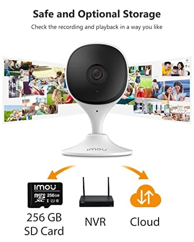 Imou Home Security Camera 2 Pack 1080P Baby Monitor with Night Vision, 2-Way Audio, Human Detection, Sound Detection, Plug in WiFi Indoor Camera Dog Cam with App, 2.4G Wi-Fi Only, Works with Alexa 7