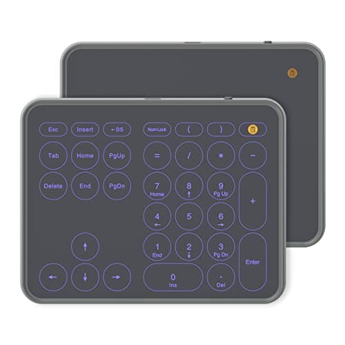 LTC Wired/Wireless Bluetooth Trackpad & Numpad, Portable Built-in Multi-Touch Gesture Numeric Touchpad Mouse for Windows, Computer, Notebook, PC, Laptop, Tablet