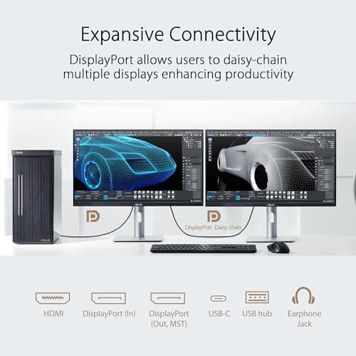 ASUS ProArt Display 24” (23.8 inch viewable) 1440P Professional Monitor (PA24ACRV) – IPS, QHD (2560 x 1440),Pre-Calibrated, 95% DCI-P3, ΔE < 2, Calman Verified, USB-C PD 96W, HDR400, 3 yr Warranty 5