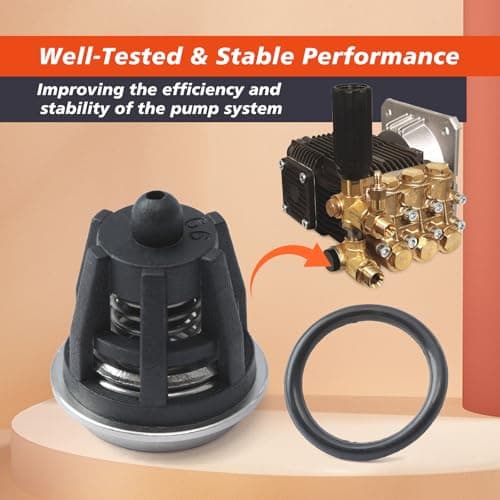Mhrxusd 6PCS 70-0009 Pressure Washer Pump Check Valve Kit Replacement for Mi-T-M for InterPump 47 49 50 51 Series 758-543 36.7032.01 Kit01 K01, Replace 700009 7