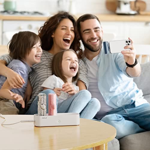 iWALK Charger Station for Portable Charger 4500mAh, 4800mAh, 5000mAh Power Bank for iPhone Charging Station Multiple USB-C Family-Sized Charger Station for Home(Station Only), White 6