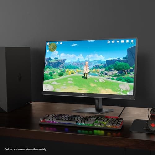 HP OMEN 32q QHD 165Hz Gaming Monitor, QHD Display (2560 x 1440), IPS Panel, 99% sRGB, 95% DCI-P3, 16:9, AMD FreeSync Premium Technology, 32q (2023) 3