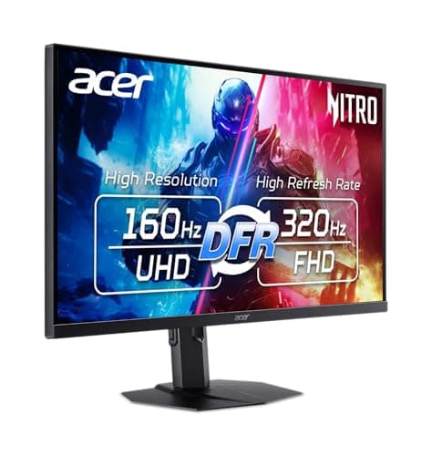 Acer Nitro 27” 4K UHD 3840 x 2160 Gaming IPS MiniLED Monitor | AMD FreeSync Premium | 160Hz Refresh Rate to FHD 320Hz (DFR) | Up to 0.5ms | 1 x Display Port 1.4 & 2 x HDMI 2.1 Ports | XV275K V3biipprx 9