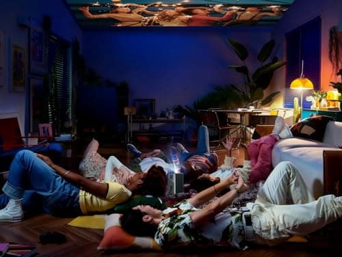 [4K Support/2000 ANSI/AI Visual Calibration] X7 Native 1080P Smart Projector with Android 14 OS,Compatible with Netflix YouTube,AI Auto Focus&Keystone,WiFi,Bluetooth,200" Display Black&Slate Gray 17