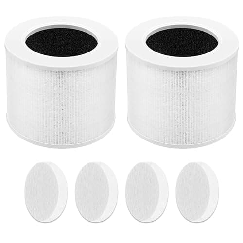 Air Purifier Replacement Filter Core Mini-RF Compatible with LEVOIT Air Purifier Core Mini (2 Filters+4 Aroma Pads)