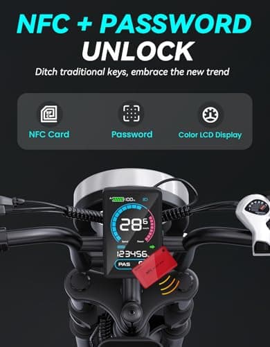 DTTZH F6 1500W Adult Electric Bike, 33MPH Fast E Bikes for Adults Electric, 20" x 4" Fat Tire Ebike, 750W Motor Long Range Electric Mountain Bikes, 48V 15Ah UL 2849 Certified, 60 Miles Range (Black) 5