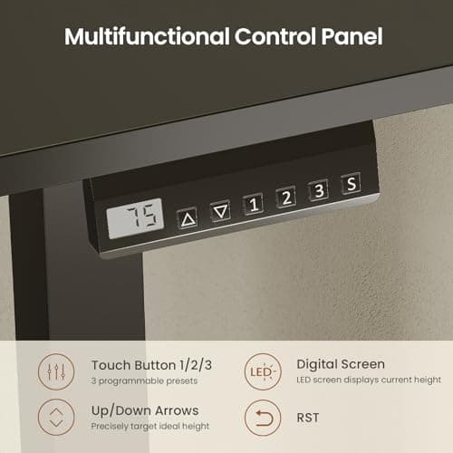 SEDETA Corner Standing Desk, 32'' Small Height Adjustable Electric Computer Desk with Drawer for Gaming, Small Space, Stand up Home Office Writing Desk, Small Gaming Table, Black 4