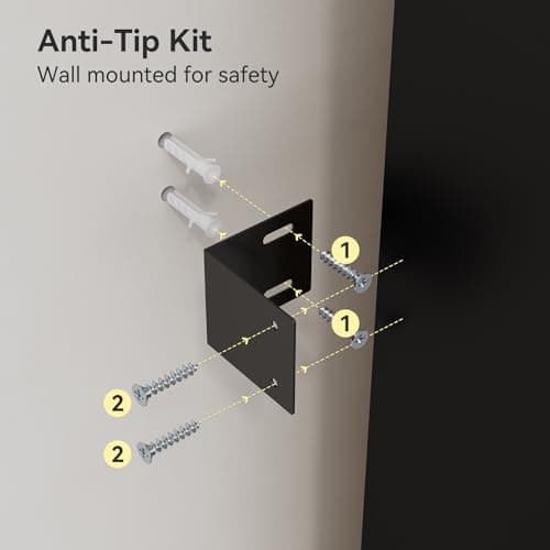 LITTLE TREE 8-Tier Bookcase, 78.7" Tall Bookshelf with Arched Top, Large Freestanding Wooden Open Bookcase Bookshelf, Modern Book Shelf Organizer for Living Room, Bedroom, Office, Library, Black Brown 7