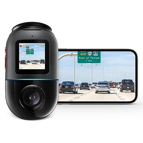 70mai Dash Cam Omni X200, 360° Rotating, LTE Support, Superior Night Vision,Built-in 128GB eMMC Storage, Built-in GPS, App Control, Time-Lapse Recording, 24H Parking Mode, AI Motion Detection,HDR