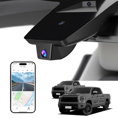 KBSYNT 4K Dash Cam for Toyota Tundra 2017-2021 & Sequoia 2017-2022 Limited SR5 Platinum TRD Pro,Integrated OEM Look,High Definition 2160P Video WiFi,G-Sensor,Loop Recording,64GB Card